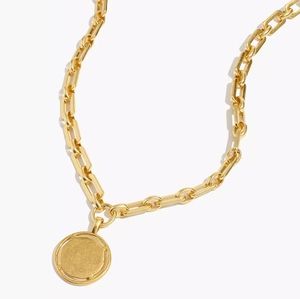 NWOT Madewell Framed Coin Chain Necklace